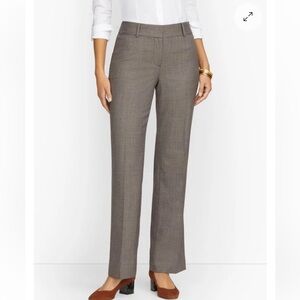 Talbots Houndstooth Print Newport Trouser Pants Size 16 Petite